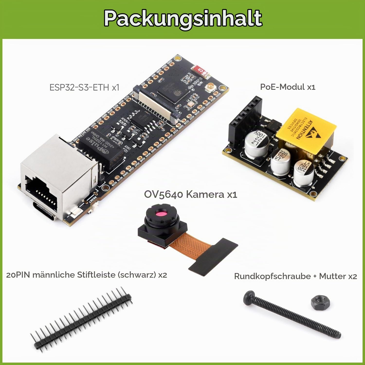 waveshare-esp32-s3-eth-entwicklungsboard-mit-ov2640-kamera-poe-modul image 2