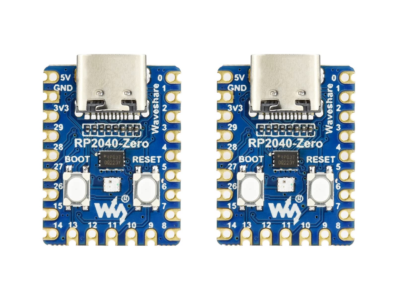waveshare-rp2040-zero-2er-set-pico-like-mcu-board-rp2040 image 1