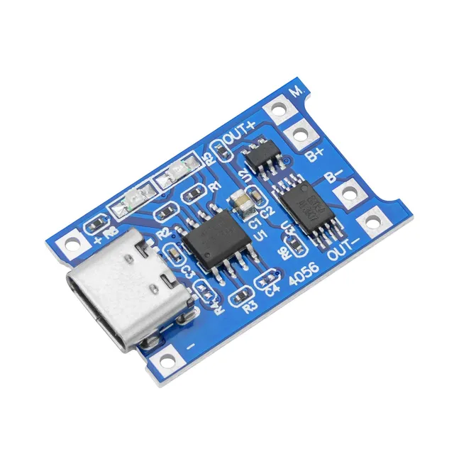 az-delivery-tp4056-batterielademodul-usb-c-mit-schutzschaltung-und-led-f-r-li-io image 1