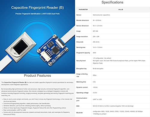 waveshare-high-precision-capacitive-fingerprint-reader-b-uart-usb-dual-port-modu image 7