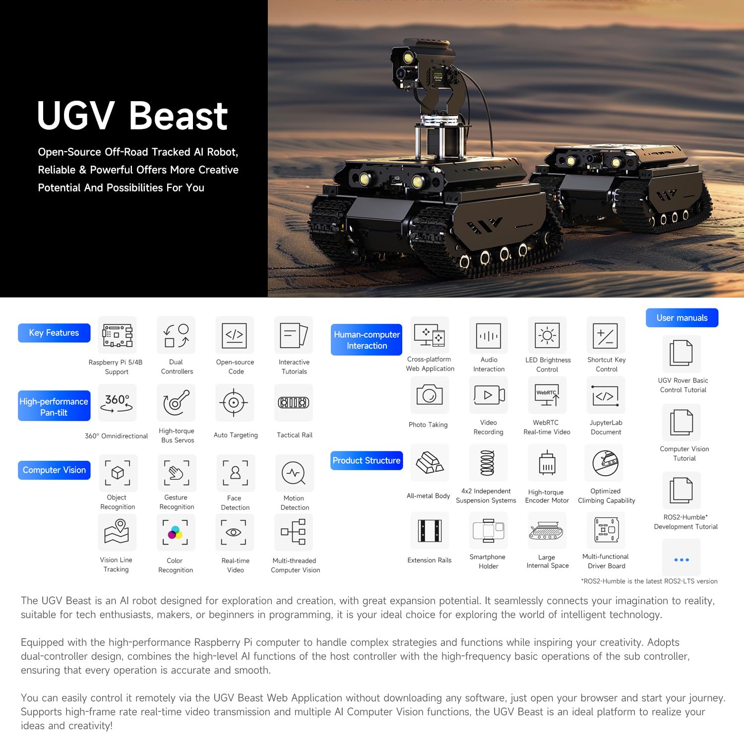 waveshare-open-source-off-road-tracked-ai-robot-kompatibel-mit-raspberry-pi-5-du image 3