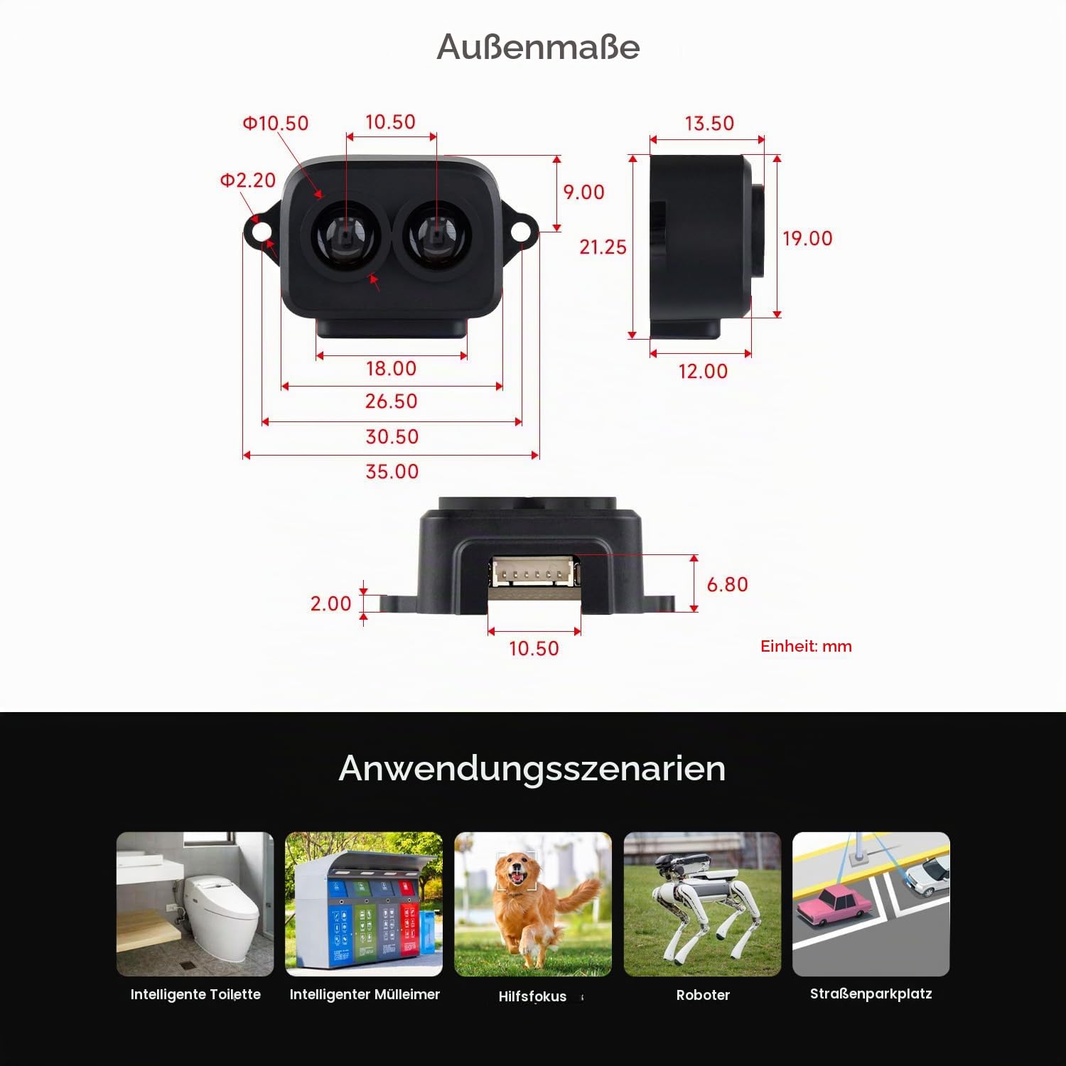 waveshare-tf-luna-lidar-distanzsensor-8m-tof-modul-low-power-f-r-roboter-esp32 image 7