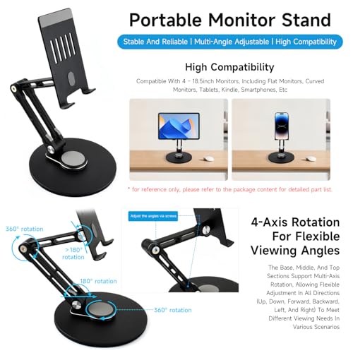 waveshare-tragbarer-monitor-st-nder-verstellbar-f-r-4-18-5-zoll-monitore-mehrfac image 8