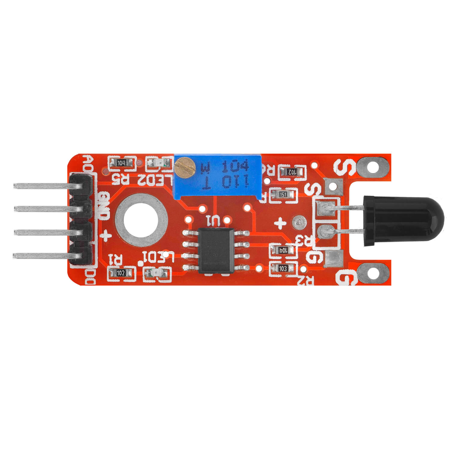 az-delivery-ky-026-flammensensor-modul-feuerdetektor image 2