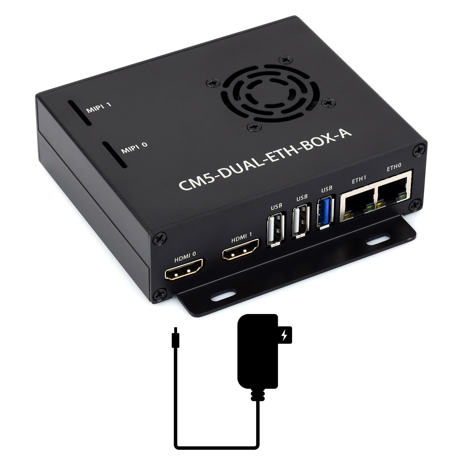 waveshare-dual-ethernet-base-board-mit-metallgeh-use-f-r-raspberry-pi-cm5-gigabi image 1