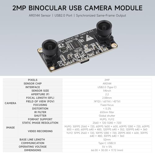 waveshare-ar0144-2mp-stereo-usb-kameramodul-synchron-output-52-mm-verzerrungsfre image 8