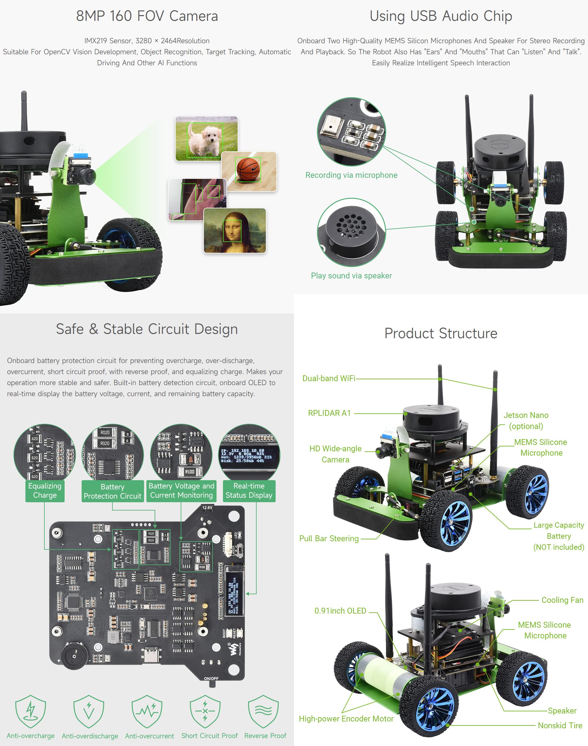 waveshare-jetracer-professional-version-ros-ki-roboter-auto-bausatz-mit-dual-con image 7
