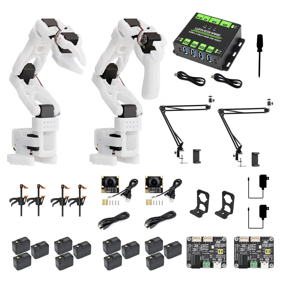 waveshare-so-arm101-6-achs-roboterarm-open-source-cam-kit-se-lerobot-bus-servo image 1