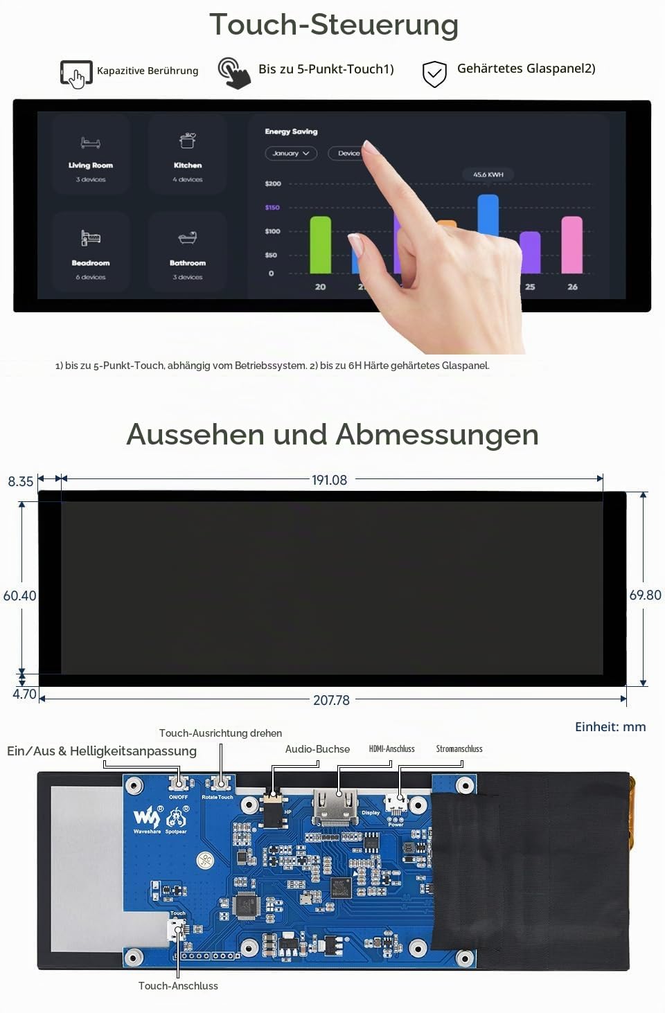 waveshare-7-9-zoll-hdmi-lcd-touch-display-400x1280-ips-kapazitiv image 5