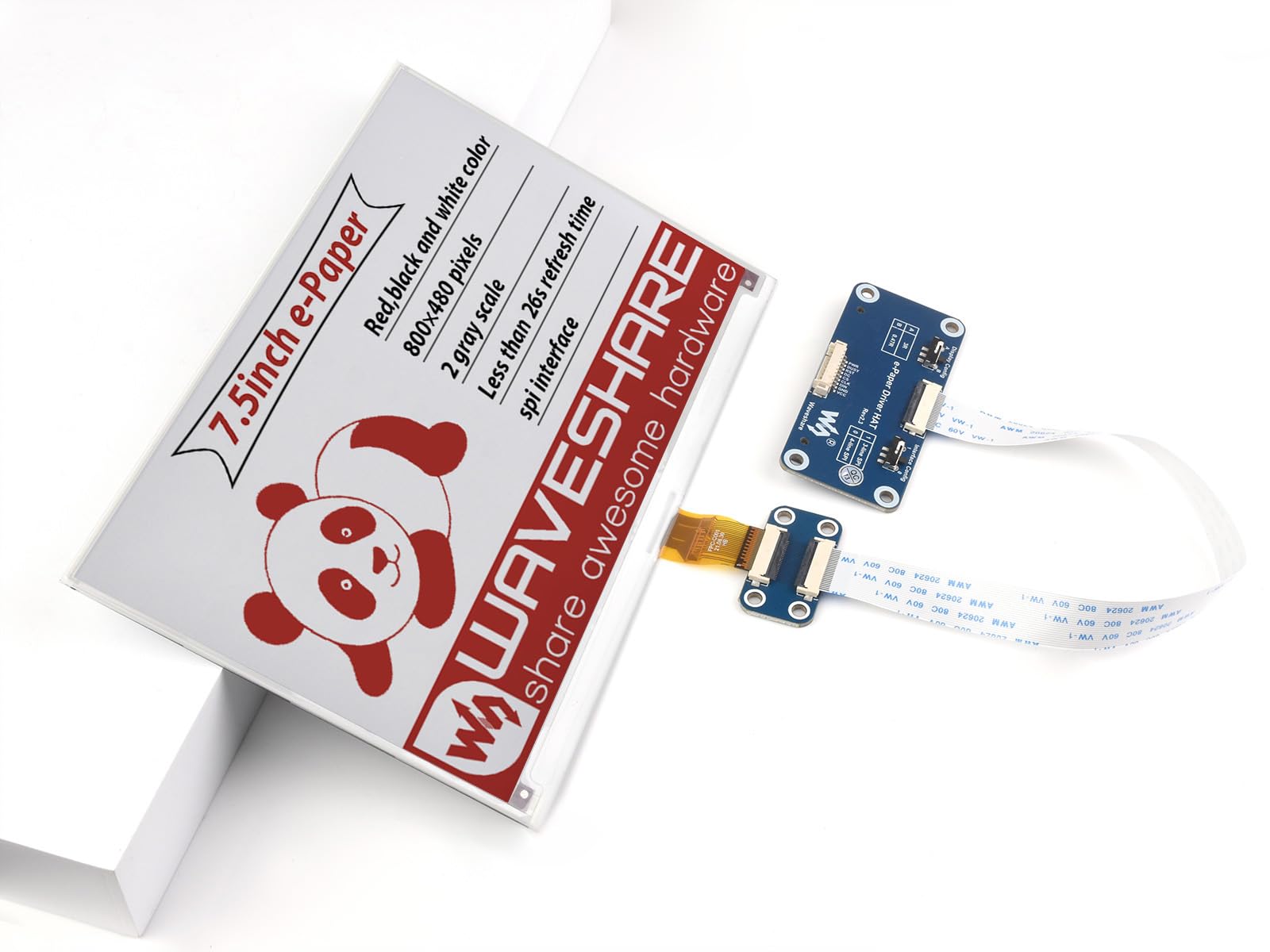 waveshare-7-5-zoll-e-paper-hat-800x480-rot-schwarz-wei-f-r-raspberry-pi-jetson-n image 8