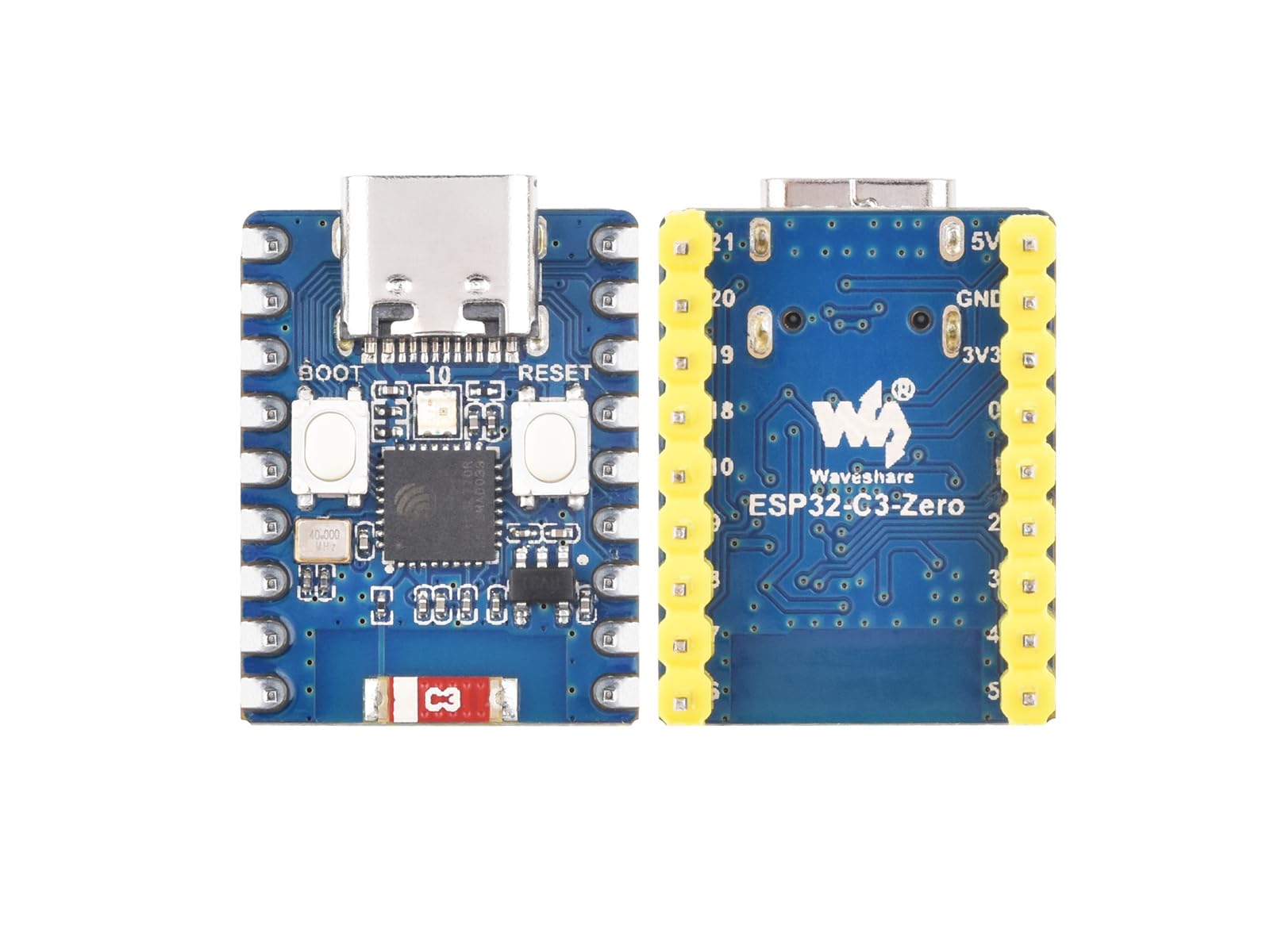 waveshare-esp32-c3-mini-entwicklungsboard-esp32-c3fn4-wi-fi-bluetooth-5-vorgel-t image 1
