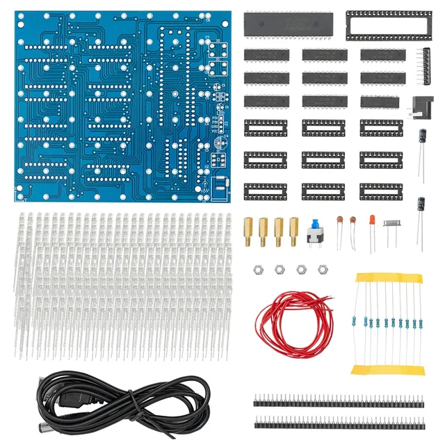 az-delivery-3d-led-cube-8x8x8-lichtmatrix-bausatz-512-leds-blau image 1