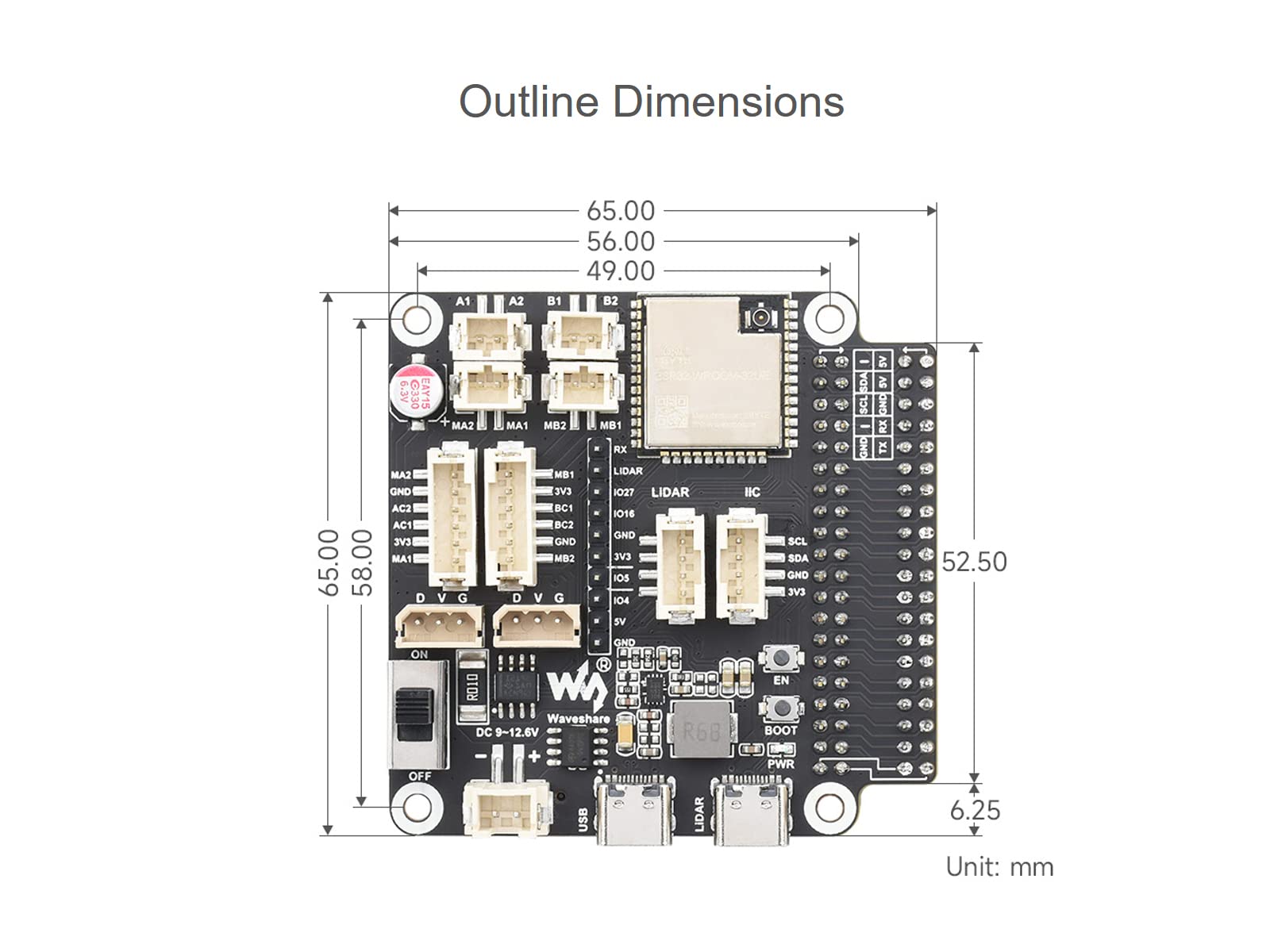 waveshare-general-driver-board-f-r-roboter-auf-esp32-basis-mit-wifi-bluetooth-es image 7