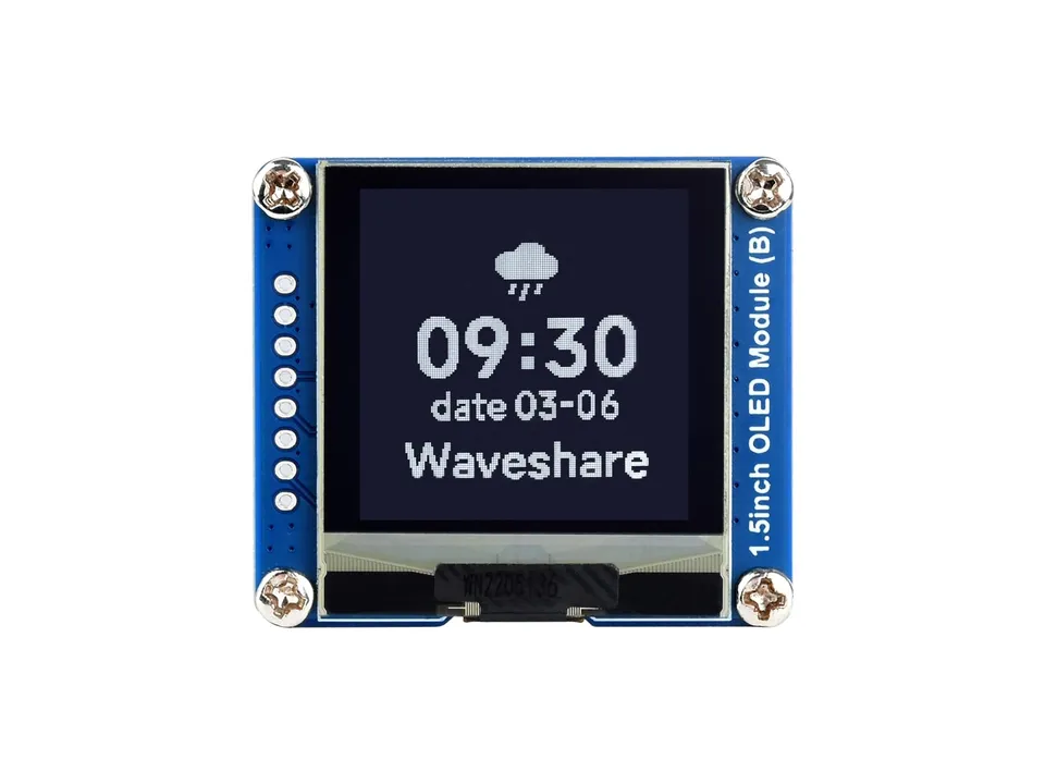 waveshare-1-5-zoll-oled-display-modul-128x128-spi-i2c-schwarz-wei image 1