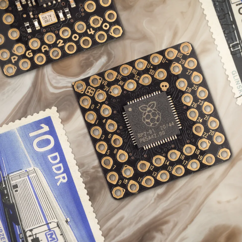 pimoroni-pga2040-rp2040-breakout-board-pin-grid-array-8mb image 1