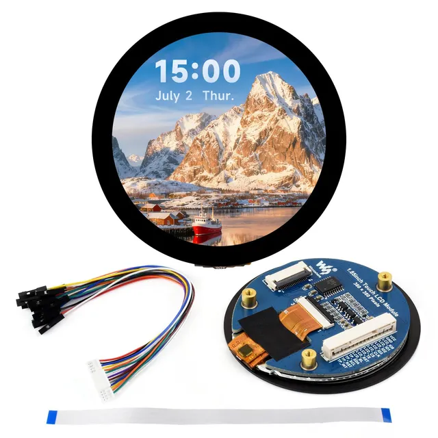 waveshare-1-85-zoll-touch-lcd-displaymodul-360x360-f-r-raspberry-pi-pico image 1