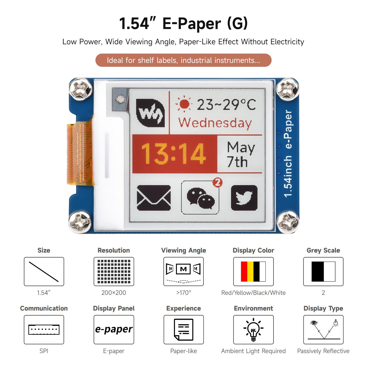 waveshare-1-54-zoll-e-paper-display-g-raw-panel-200x200-4-farben image 3