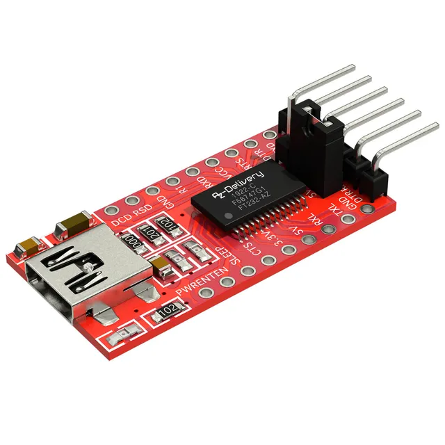 az-delivery-ft232-usb-zu-ttl-serial-adapter-3-3v-und-5v image 1