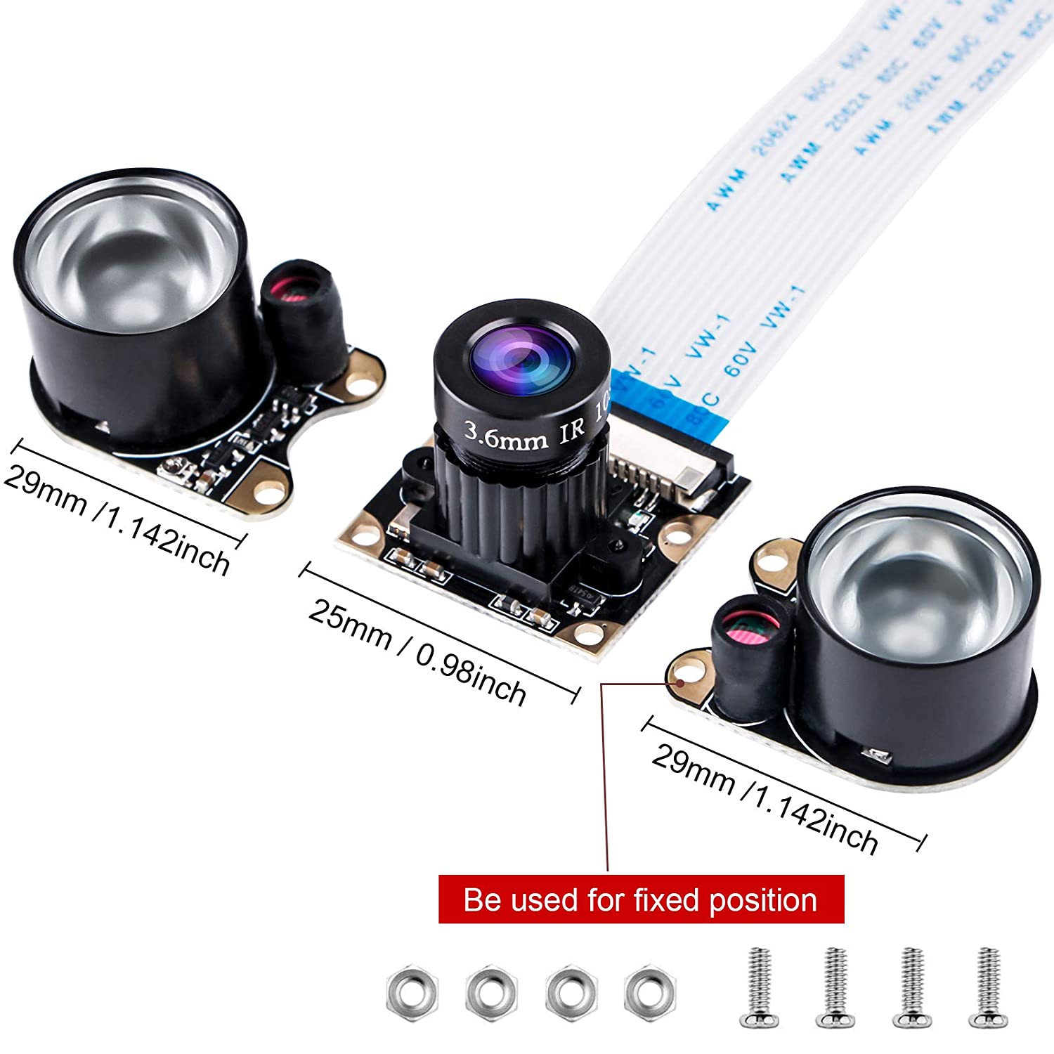 az-delivery-raspberry-pi-nachtsicht-infrarot-kameramodul-5mp-ov5647-1080p image 6