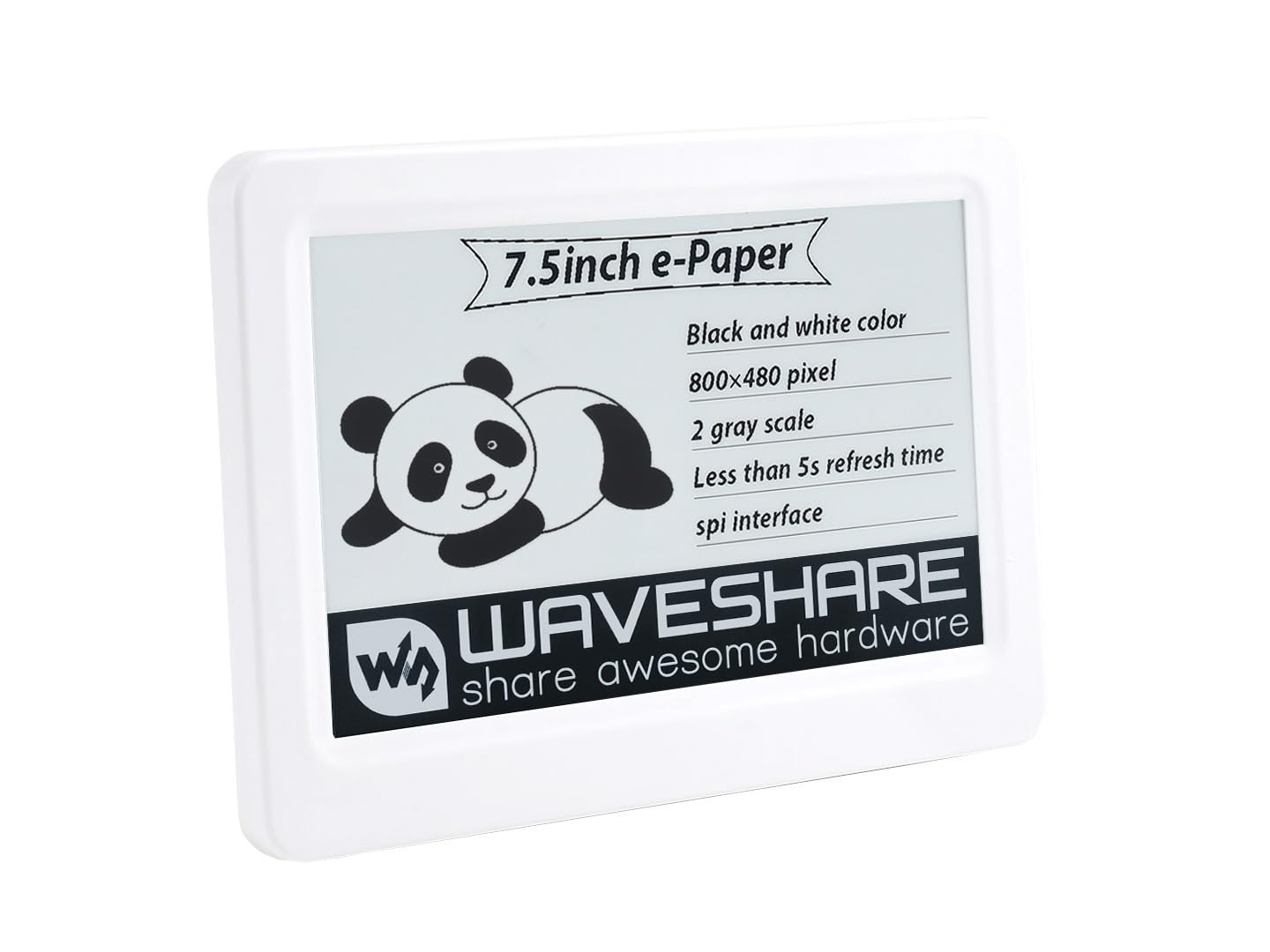 waveshare-7-5-zoll-passives-nfc-e-paper-v2-800x480-batterielos image 1