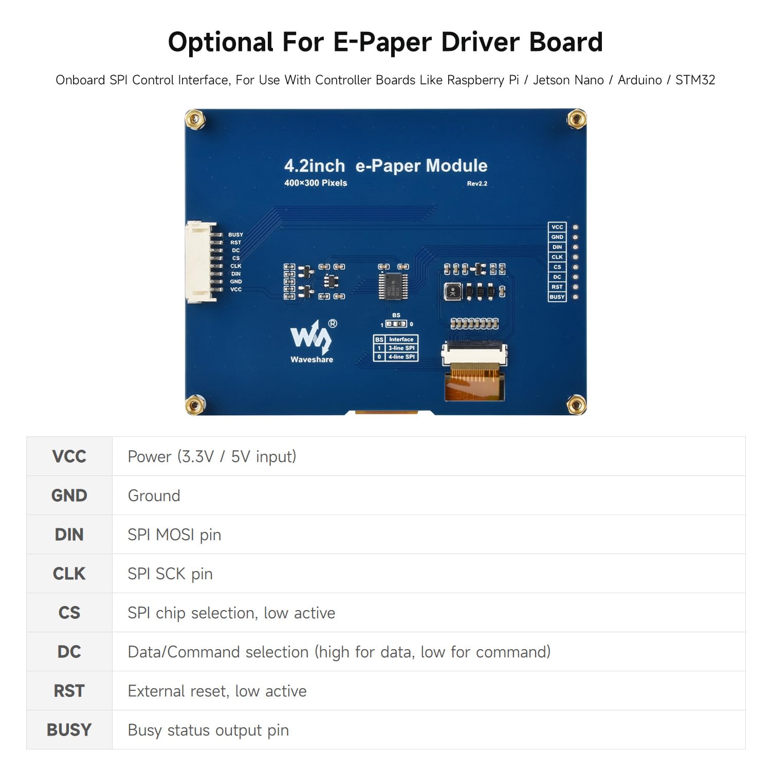 waveshare-4-2-zoll-e-paper-display-g-e-ink-raw-400x300-rot-gelb-schwarz-wei-ohne image 6