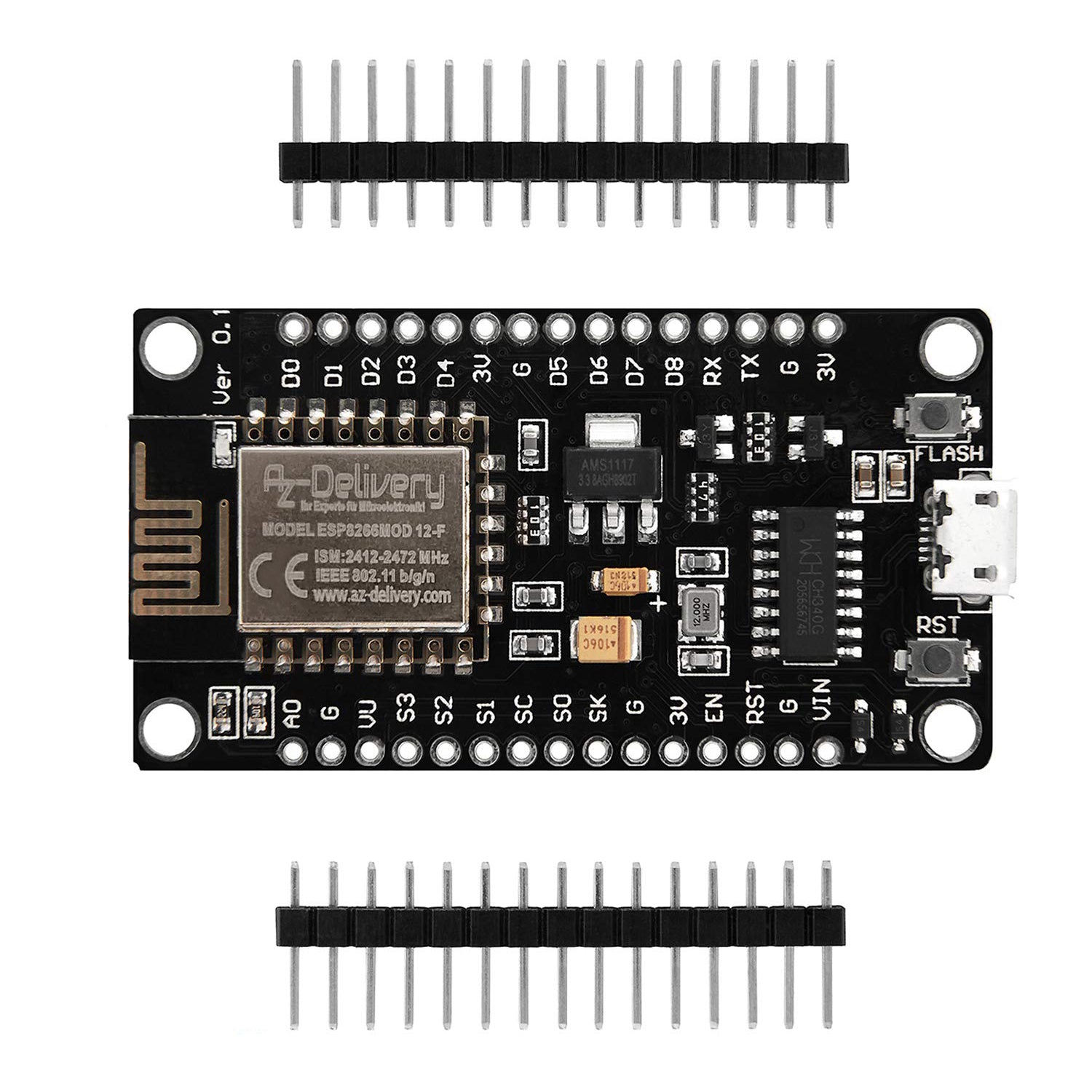 az-delivery-nodemcu-lua-lolin-v3-esp8266-esp-12f-wifi-development-board image 2