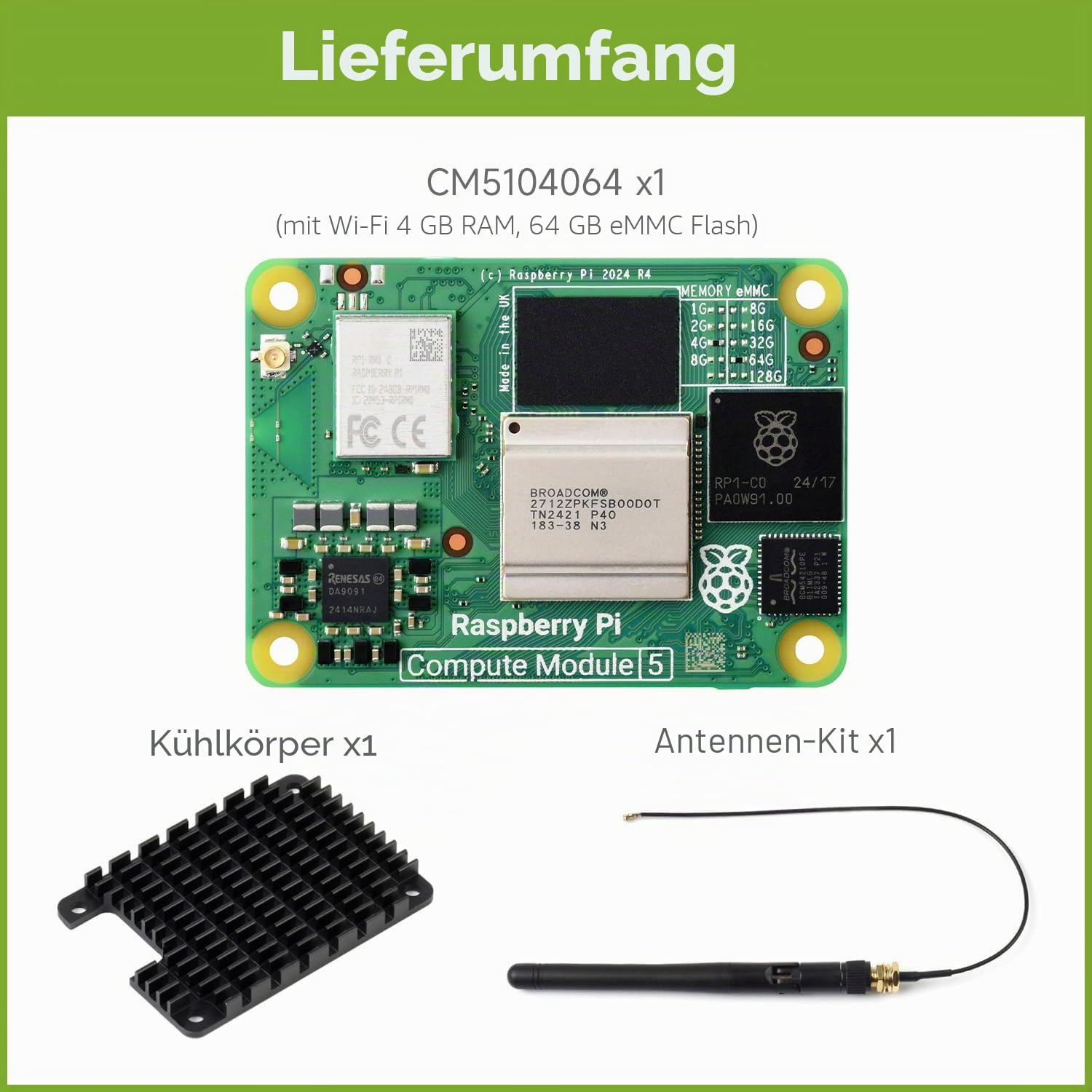 waveshare-cm5-compute-module-5-set-cm5104064-mit-wlan-4gb-ram-64gb-emmc-antennen image 2