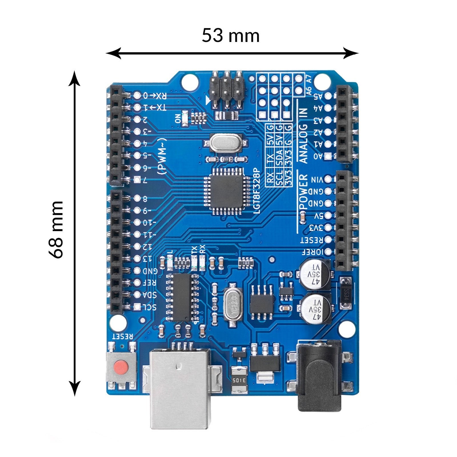 az-delivery-mikrocontroller-board-lgt8f328p-mit-ch340-uno-bauform image 3