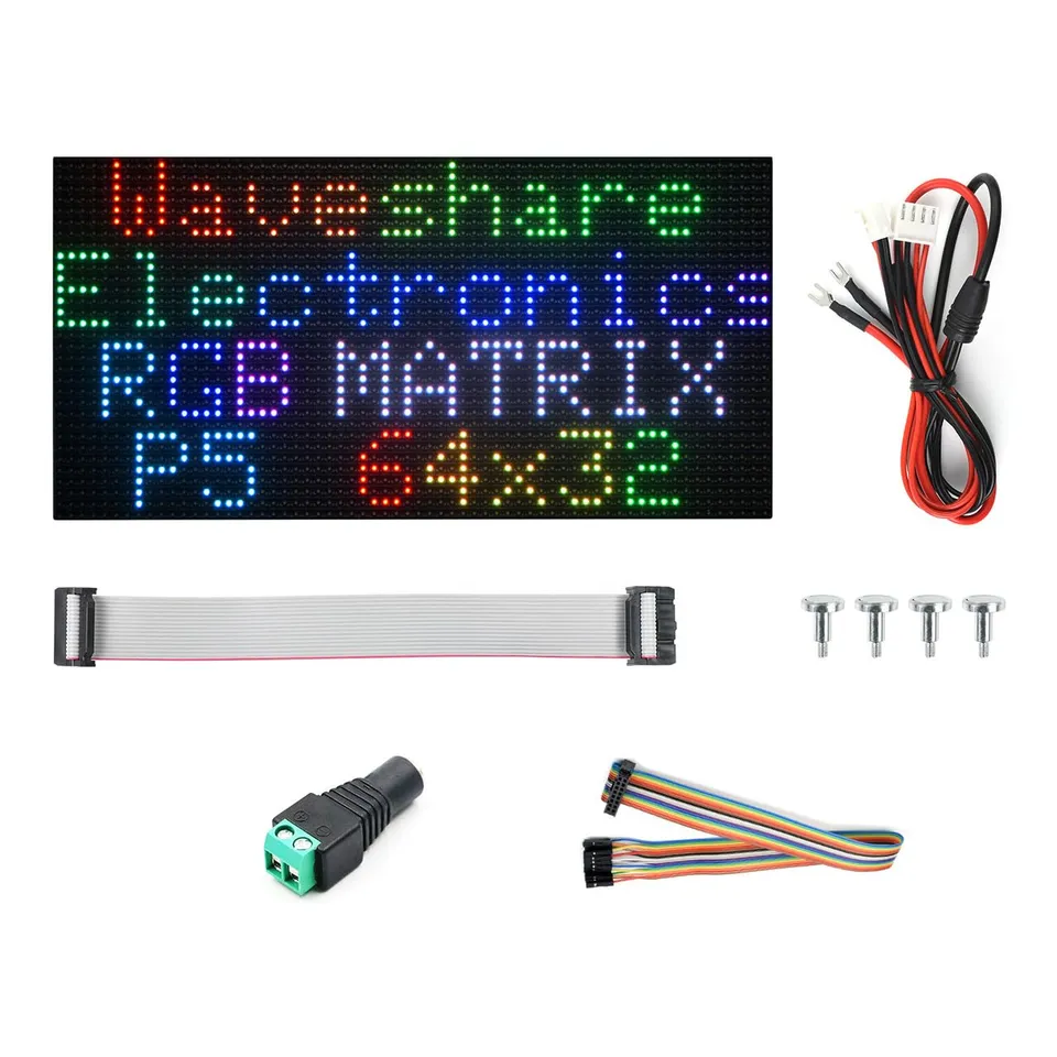 waveshare-rgb-led-matrix-panel-64x32-pixel-5mm-pitch-dimmbar image 1