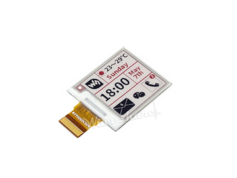 waveshare-1-54-zoll-e-ink-display-modul-200x200-dreifarbig-mit-esp8266-wifi-driv image 3