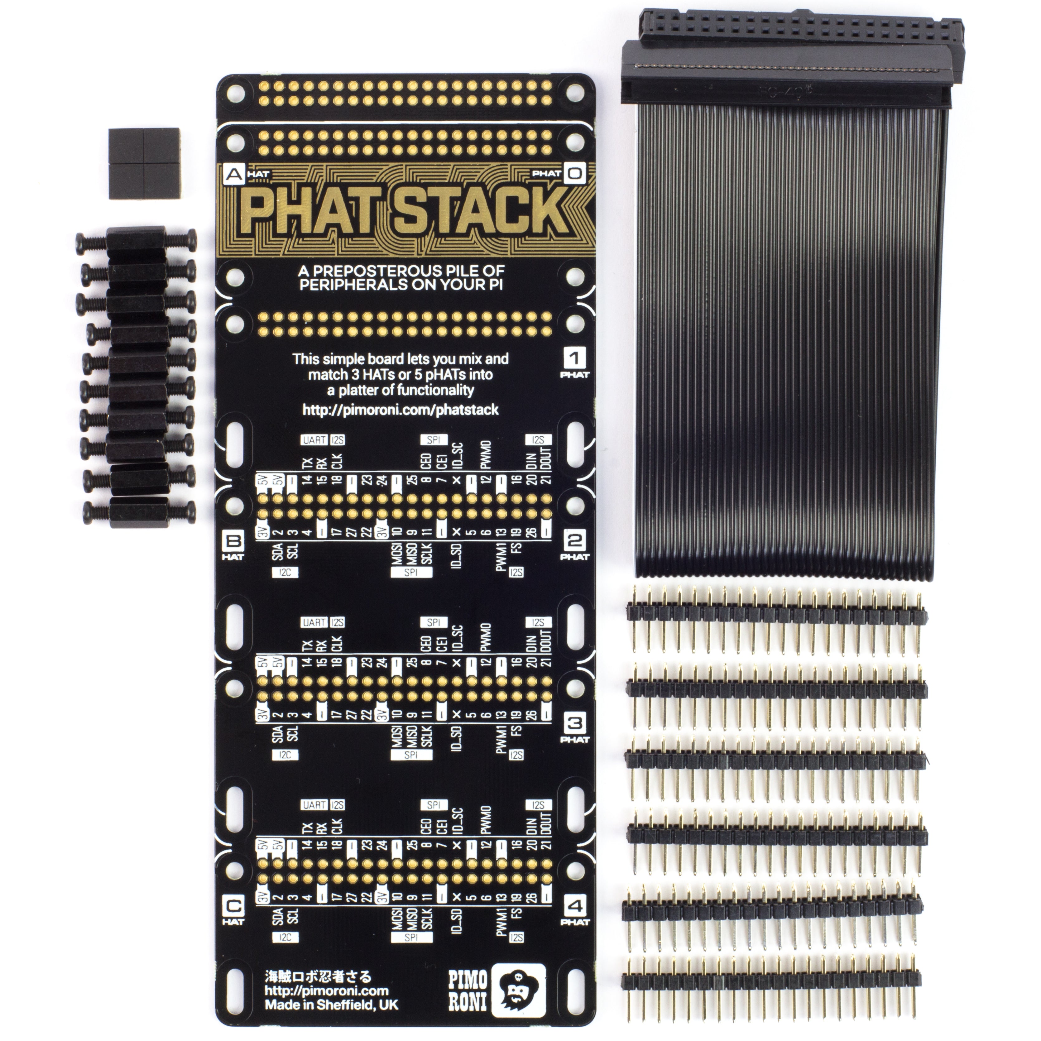 pimoroni-phat-stack-erweiterungsboard-f-r-3-hats-oder-5-phats image 2