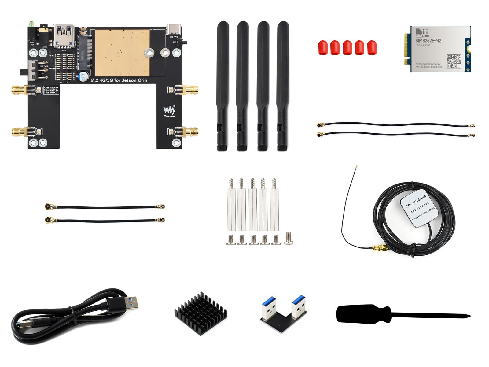 waveshare-sim8262e-m2-5g-modul-f-r-jetson-orin-mit-gnss-und-audio image 1