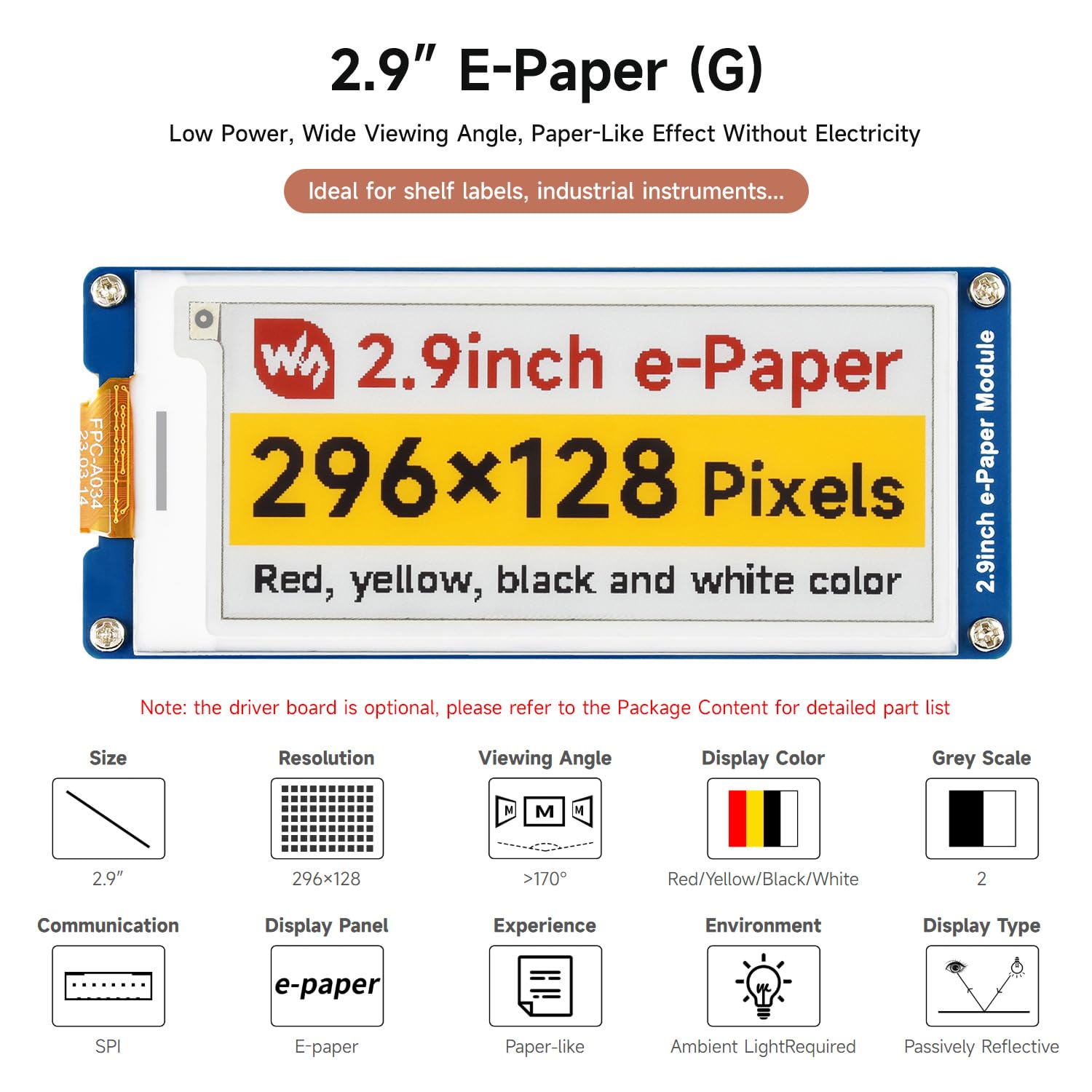 waveshare-2-9inch-e-paper-display-g-e-ink-rohdisplay-296x128-rot-gelb-schwarz-we image 3