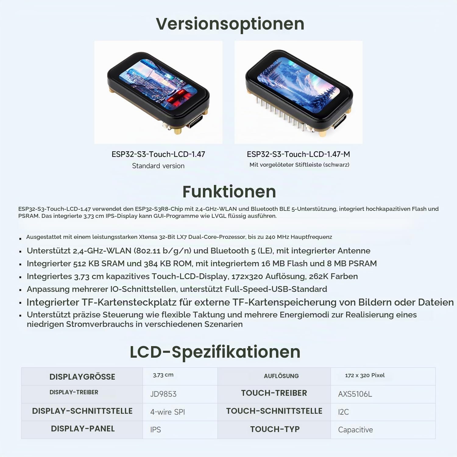 waveshare-esp32-s3-1-47-zoll-touch-display-entwicklungsboard-172x320-ips-wi-fi-b image 4