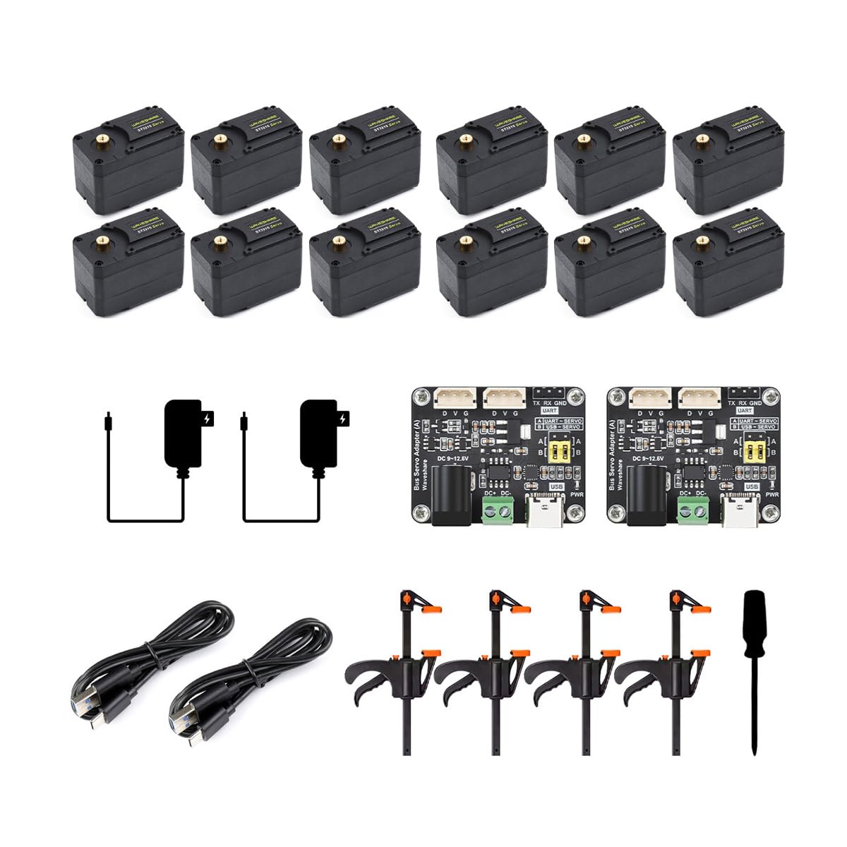 waveshare-so-arm100-open-source-6-achs-roboterarm-no-3dp-parts-kit-f-r-lerobot image 1