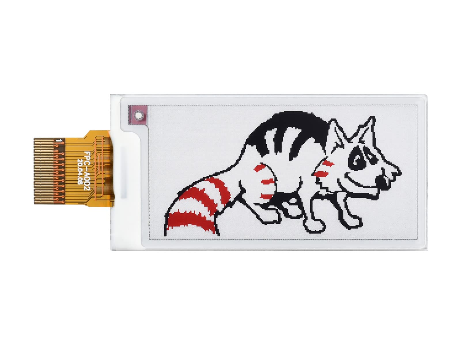 waveshare-2-13-zoll-e-paper-raw-display-panel-b-v4-250x122-rot-schwarz-wei image 4