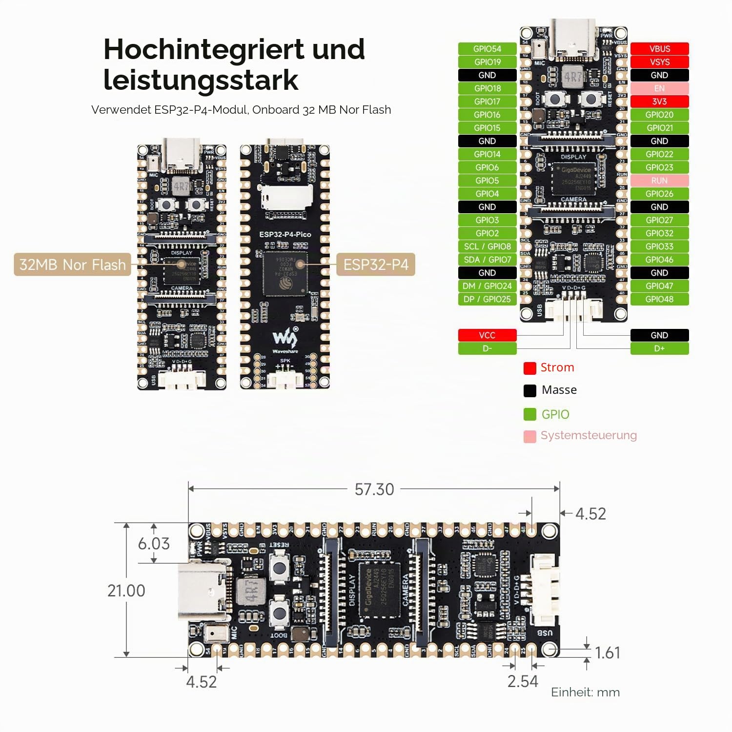 waveshare-esp32-p4-pico-high-performance-entwicklungsboard-32mb image 8