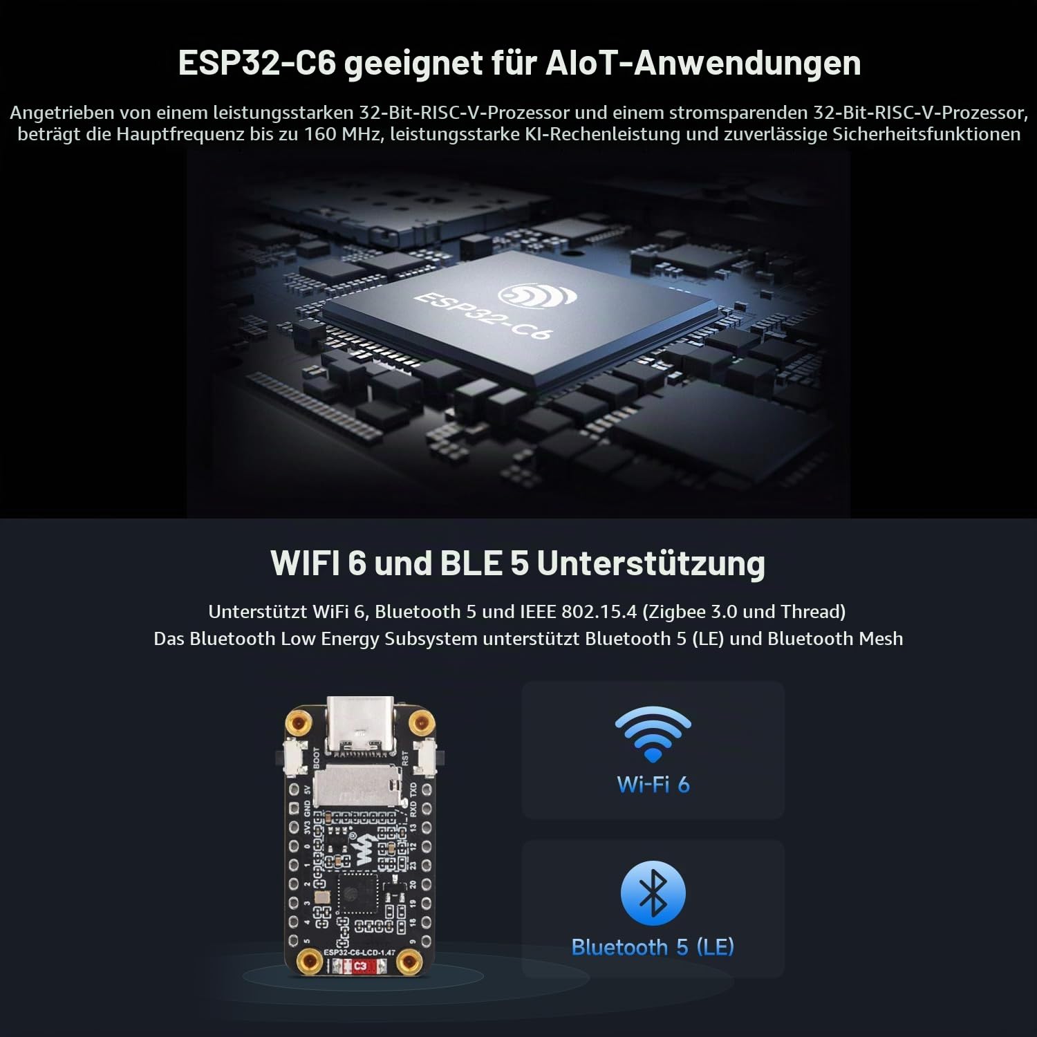 waveshare-esp32-c6-1-47-zoll-display-entwicklungsboard-172x320-mit-pinheader image 5
