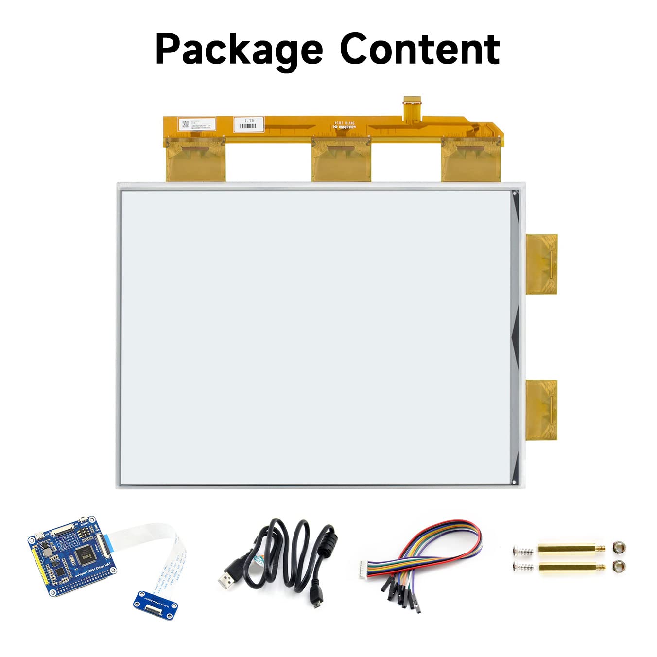 waveshare-13-3-zoll-e-paper-e-ink-display-hat-1600x1200-schwarz-wei image 2