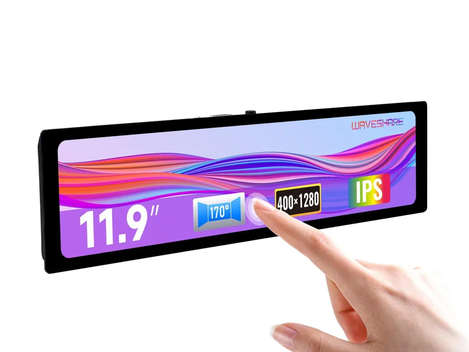 waveshare-11-9-zoll-ips-touch-display-320x1480-dsi-f-r-raspberry-pi-4b-3b-kapazi image 1