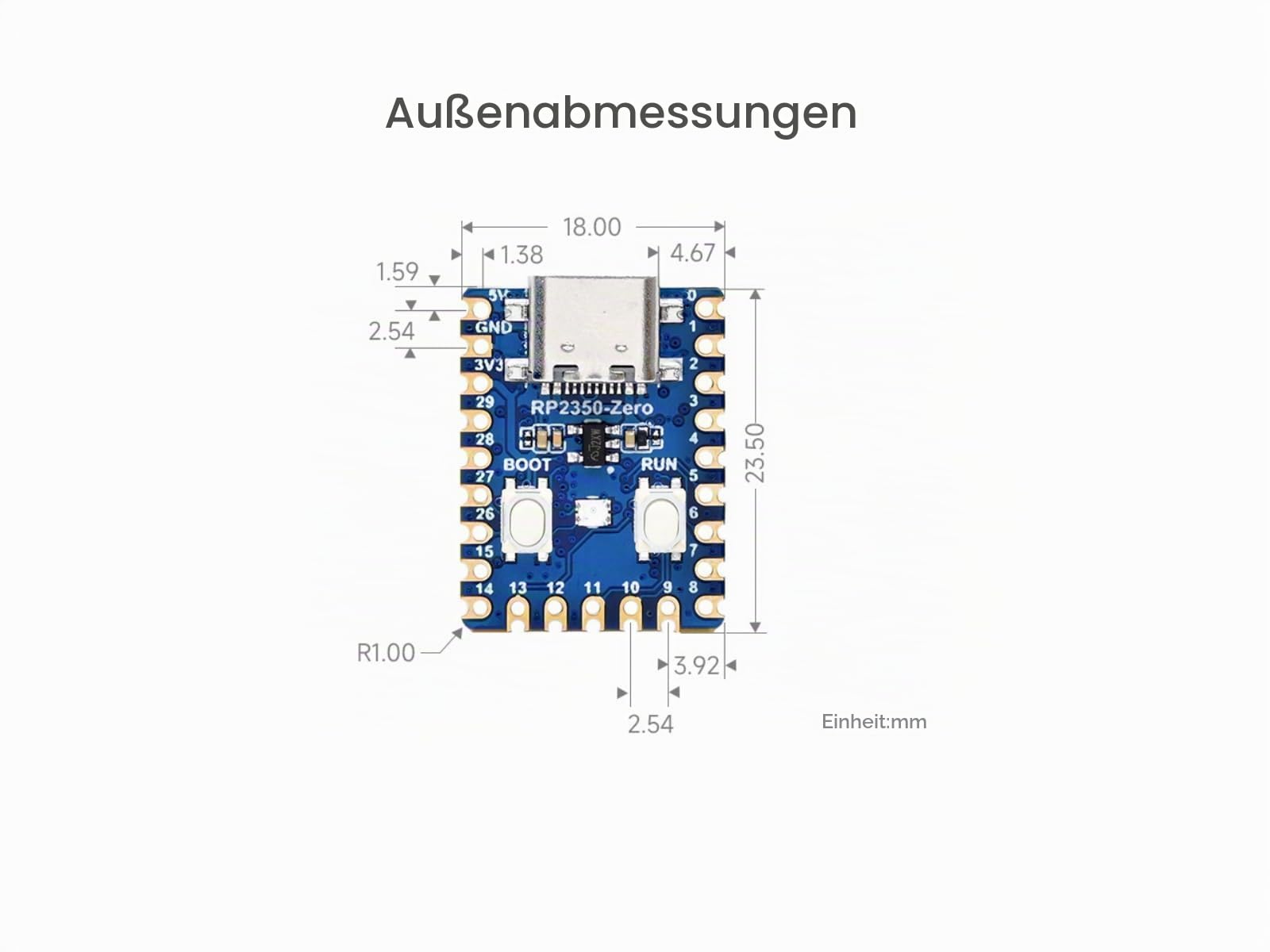 waveshare-rp2350-zero-mini-entwicklungsboard-rp2350a-4mb-typ-c image 7