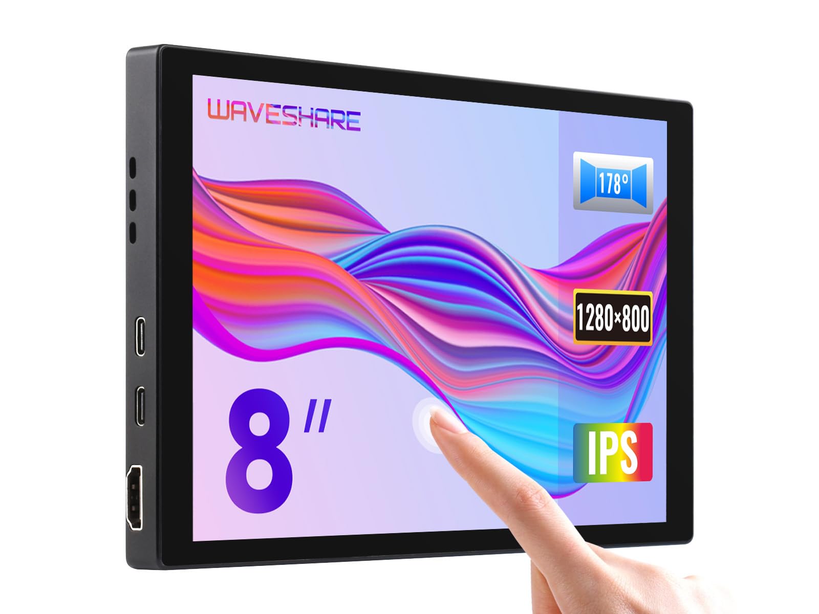 waveshare-8-zoll-capacitive-touch-display-1280x800-hdmi-type-c-mit-audio-f-r-ras image 1