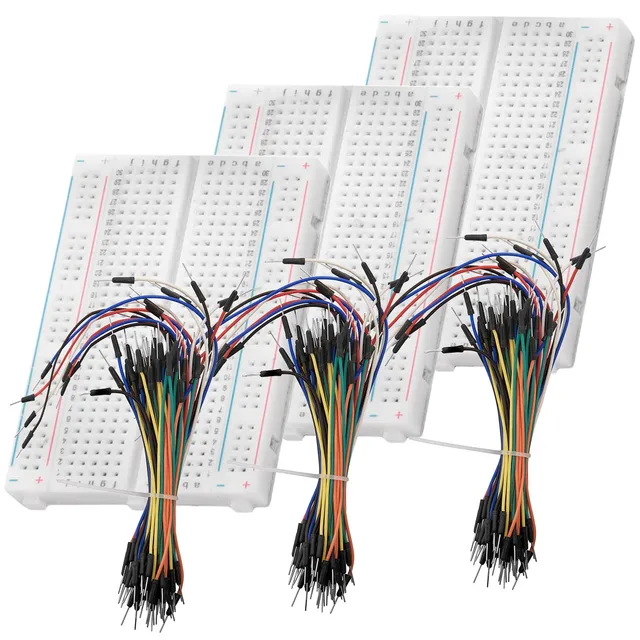 az-delivery-breadboard-kit-3x-mini-breadboard-400-pins-195x-jumper-wire-kabel-m2 image 1