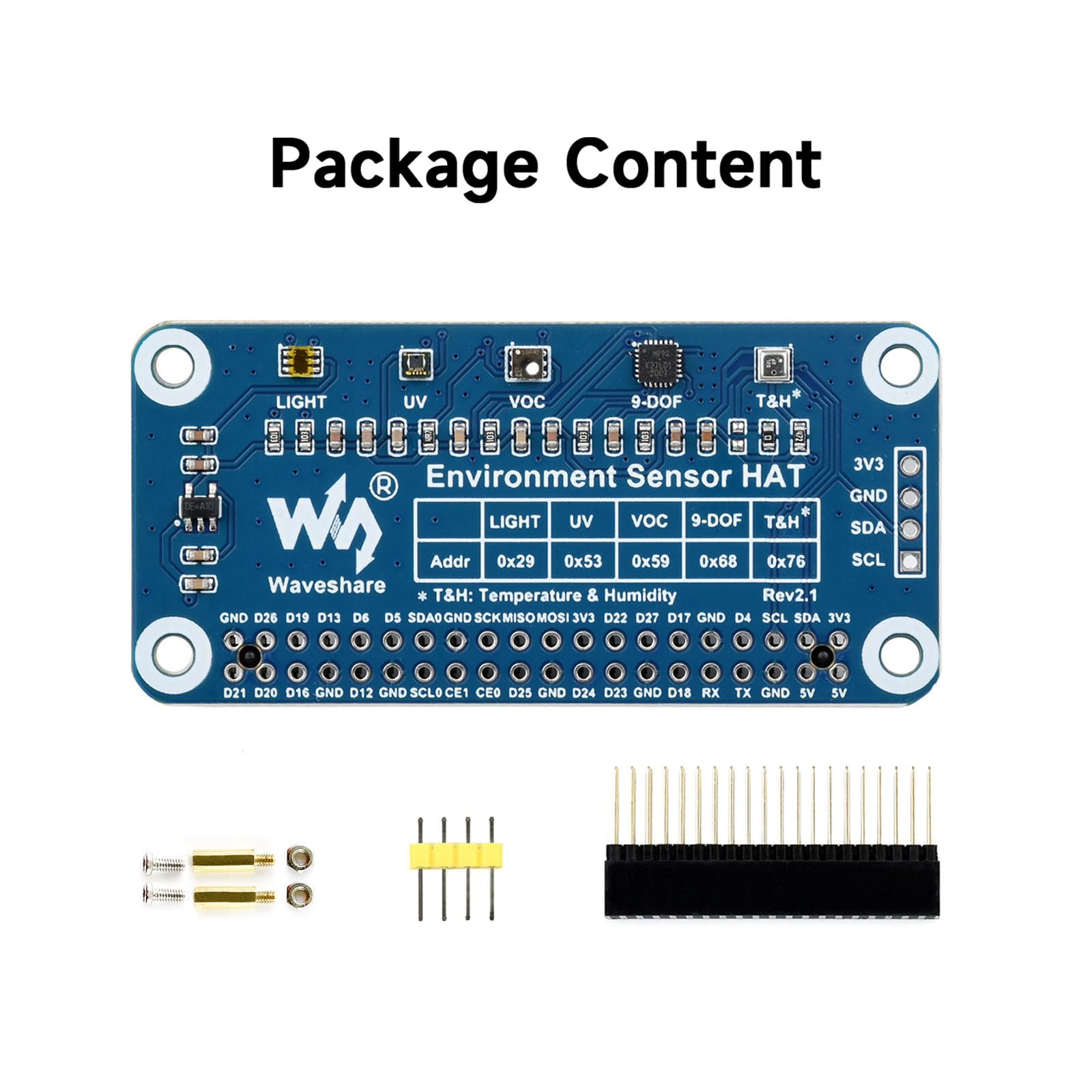 waveshare-environment-sensor-hat-f-r-raspberry-pi-licht-bme280-imu-uv-voc-i2c image 3