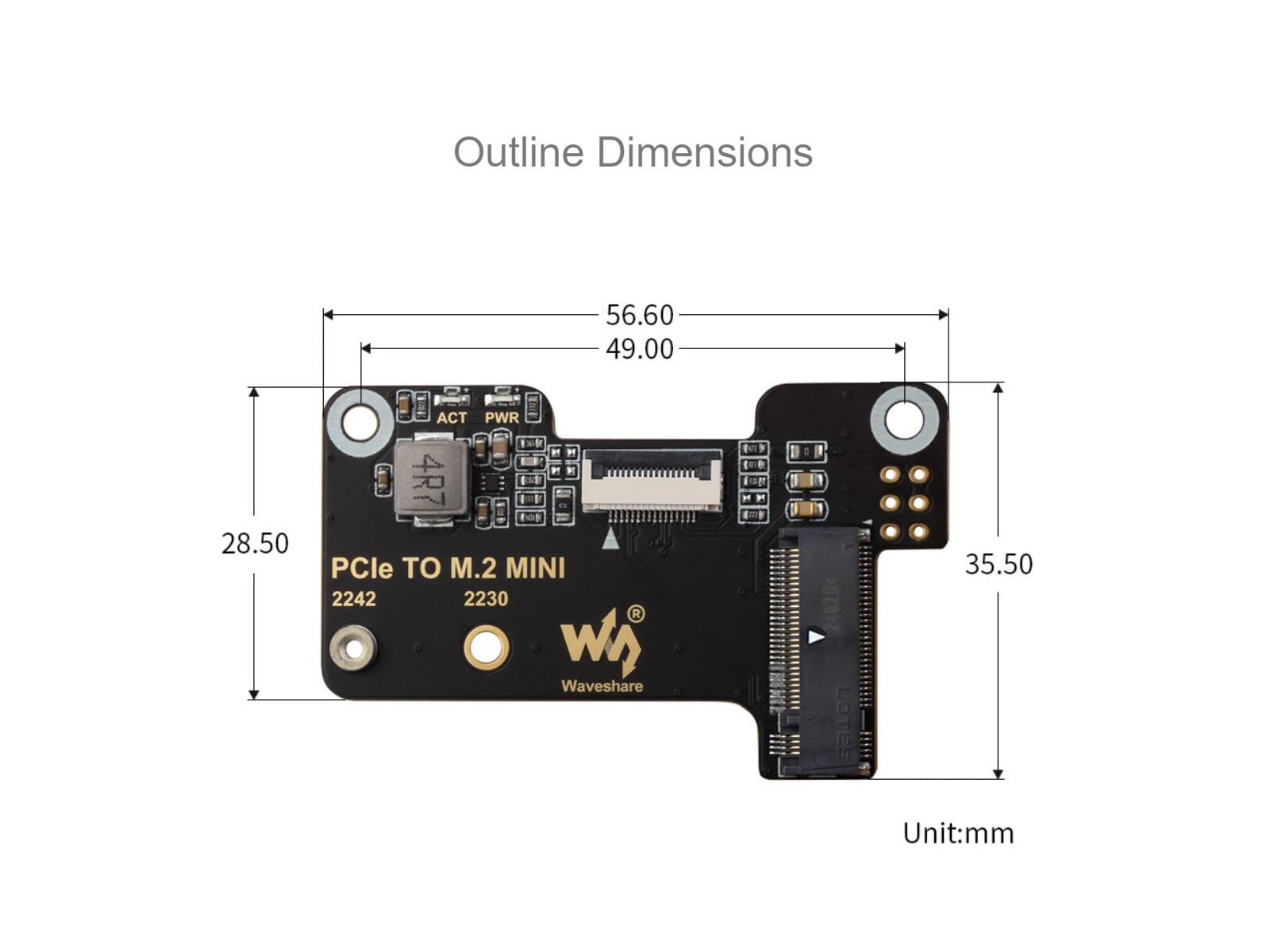 waveshare-pcie-zu-m-2-nvme-hat-mini-adapter-f-r-raspberry-pi-5 image 7