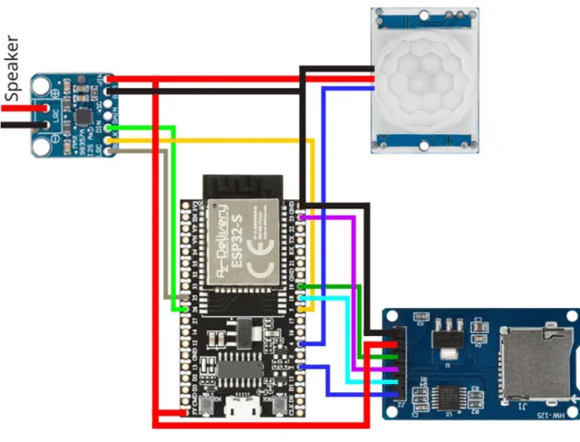 az-delivery-echotrap-diy-kit-bewegungsaktivierter-mp3-audio-player-projektset image 1