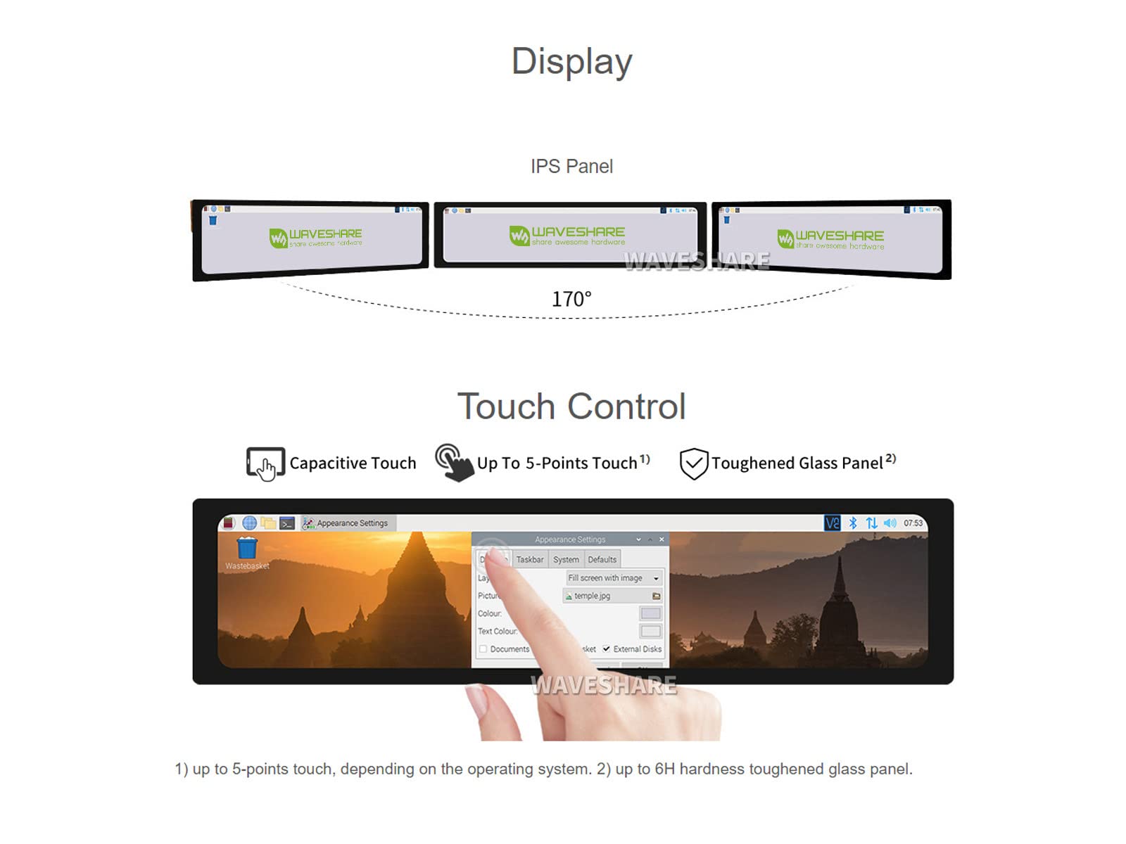 waveshare-11-9-zoll-capacitive-touch-lcd-320x1480-hdmi-ips-f-r-raspberry-pi image 5