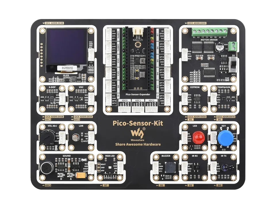 waveshare-entry-level-sensor-kit-f-r-raspberry-pi-pico-mit-raspberry-pi-pico-w-m image 1