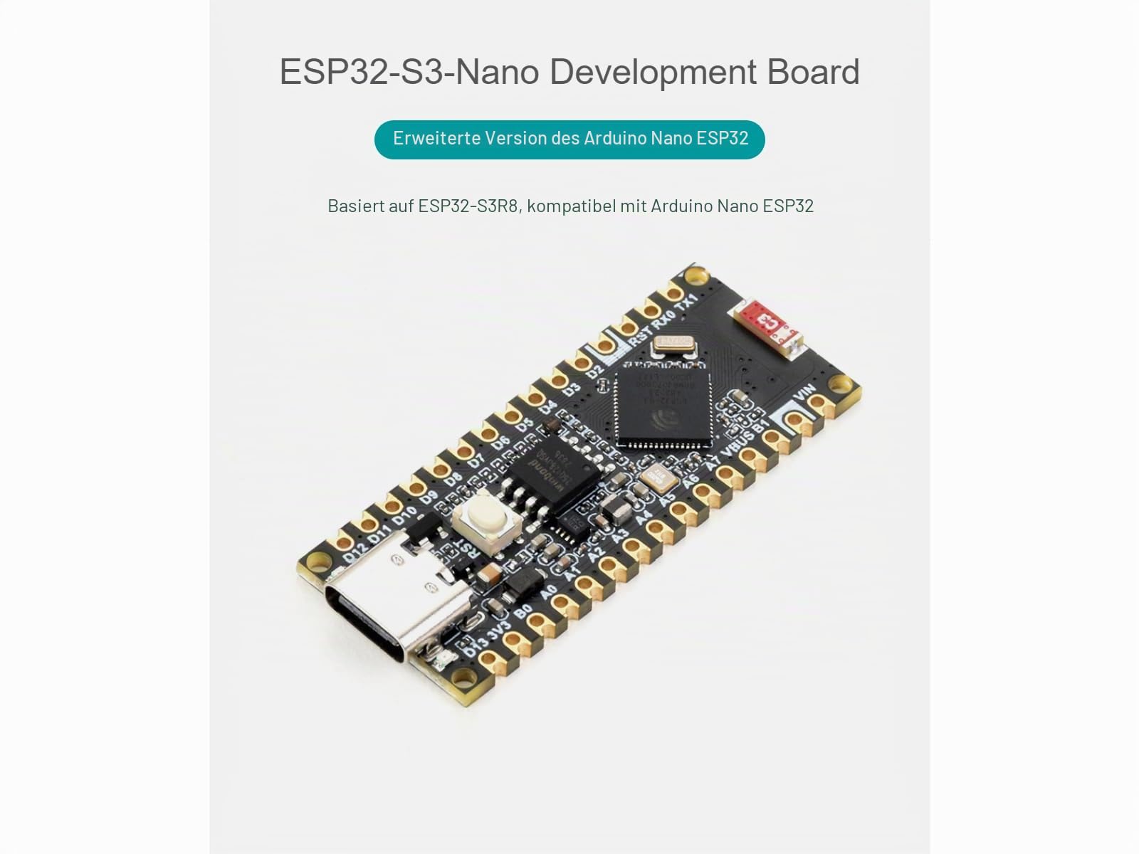 waveshare-esp32-s3-nano-entwicklungsboard-esp32-s3r8-mikrocontroller-arduino-nan image 2