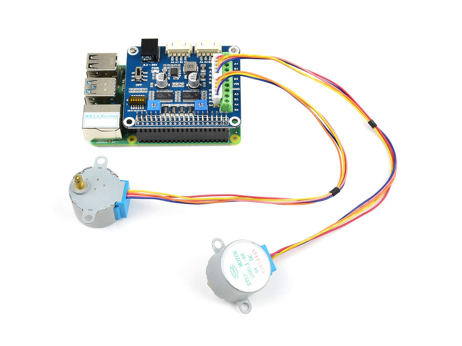 waveshare-stepper-motor-board-f-r-raspberry-pi-dual-drv8825-f-r-2-schrittmotoren image 4